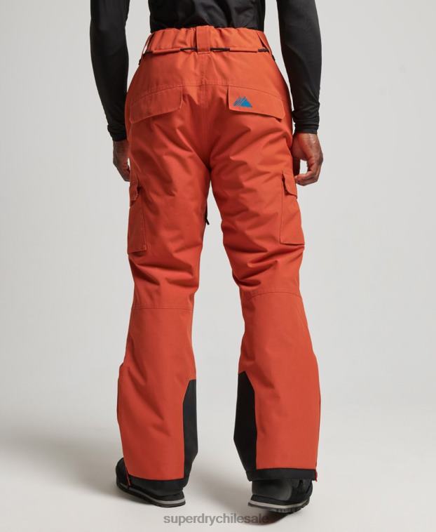 hombres Superdry naranja pantalones de rescate de esquí ultimate 2R68Z1378