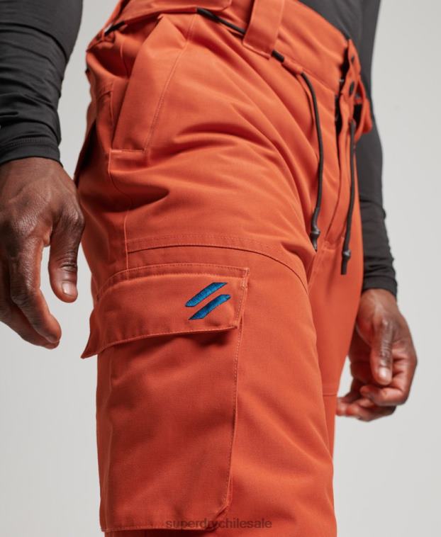 hombres Superdry naranja pantalones de rescate de esquí ultimate 2R68Z1378