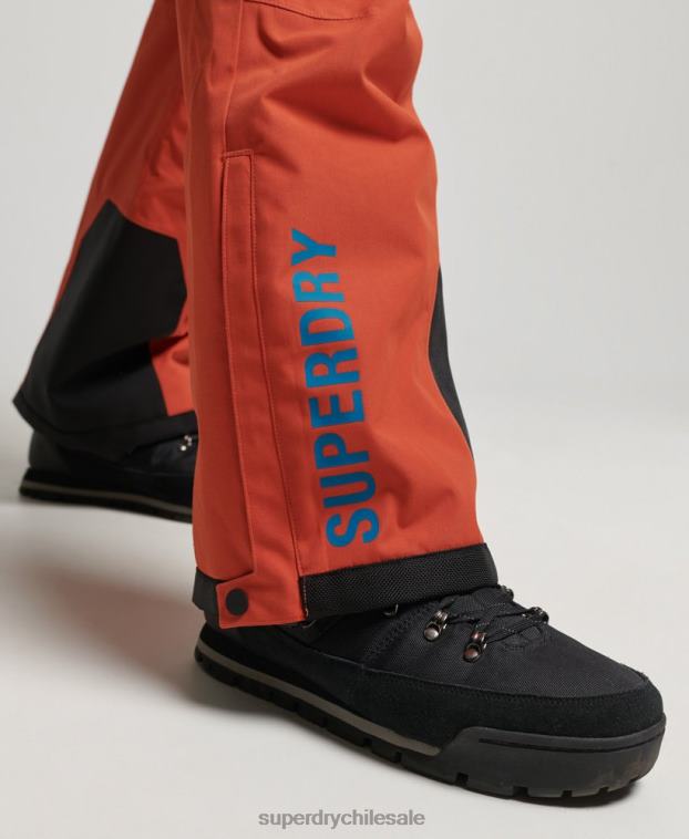 hombres Superdry naranja pantalones de rescate de esquí ultimate 2R68Z1378
