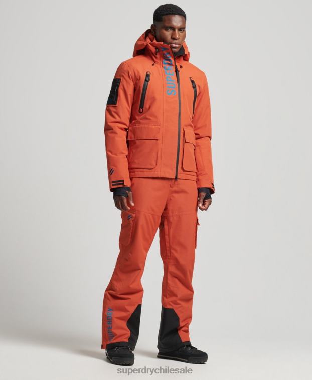 hombres Superdry naranja pantalones de rescate de esquí ultimate 2R68Z1378