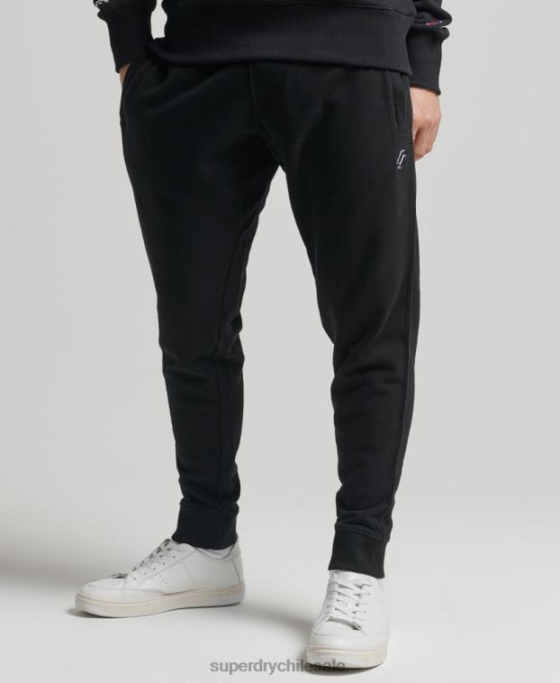 hombres Superdry negro Joggers Code Essential de algodón orgánico 2R68Z6486