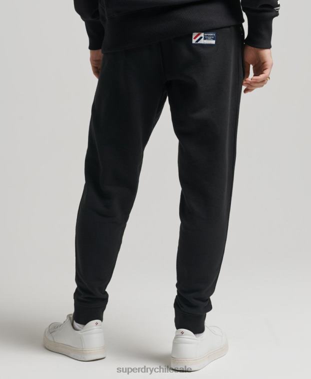hombres Superdry negro Joggers Code Essential de algodón orgánico 2R68Z6486