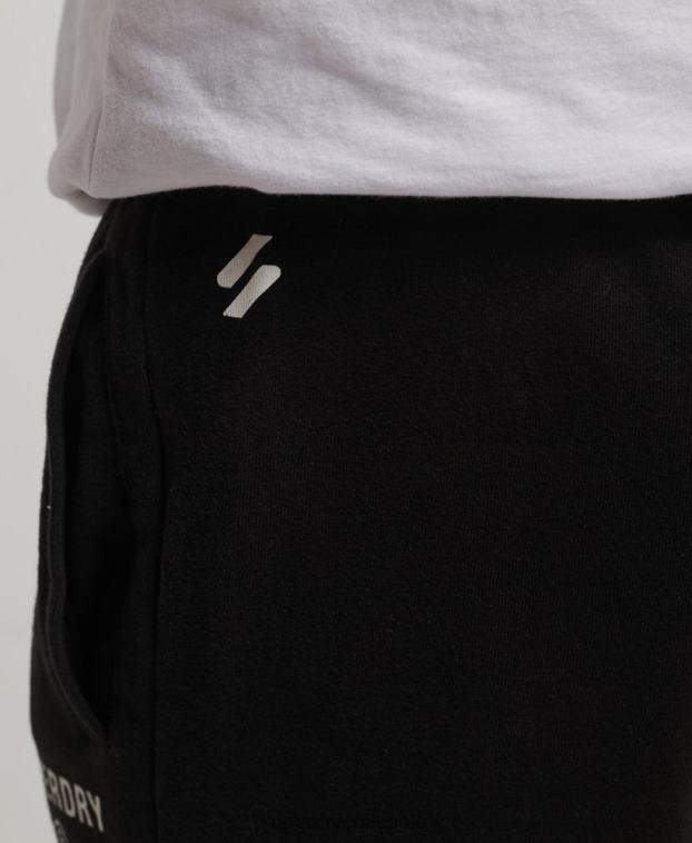 hombres Superdry negro joggers deportivos code core 2R68Z6377