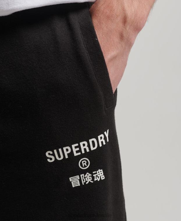 hombres Superdry negro joggers deportivos code core 2R68Z6377