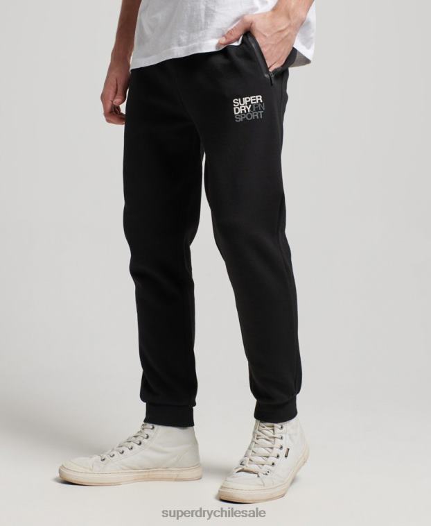 hombres Superdry negro joggers gymtech 2R68Z1415