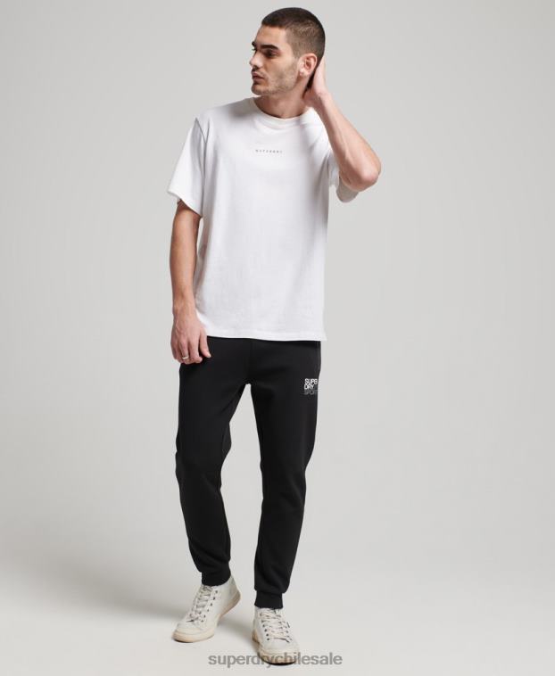 hombres Superdry negro joggers gymtech 2R68Z1415