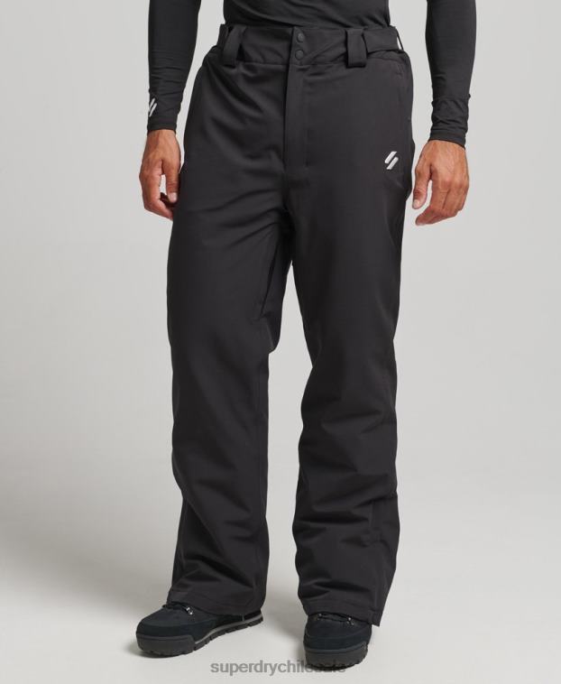 hombres Superdry negro pantalones de nieve básicos 2R68Z1385