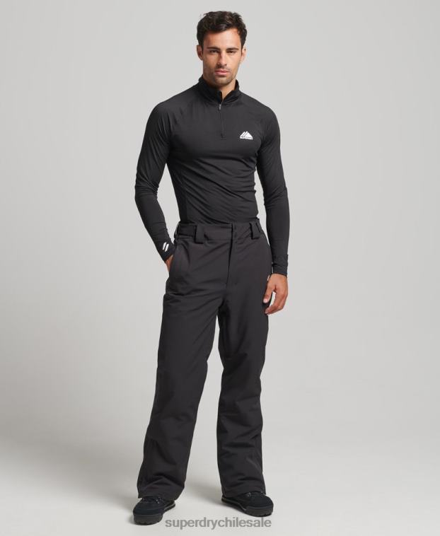 hombres Superdry negro pantalones de nieve básicos 2R68Z1385
