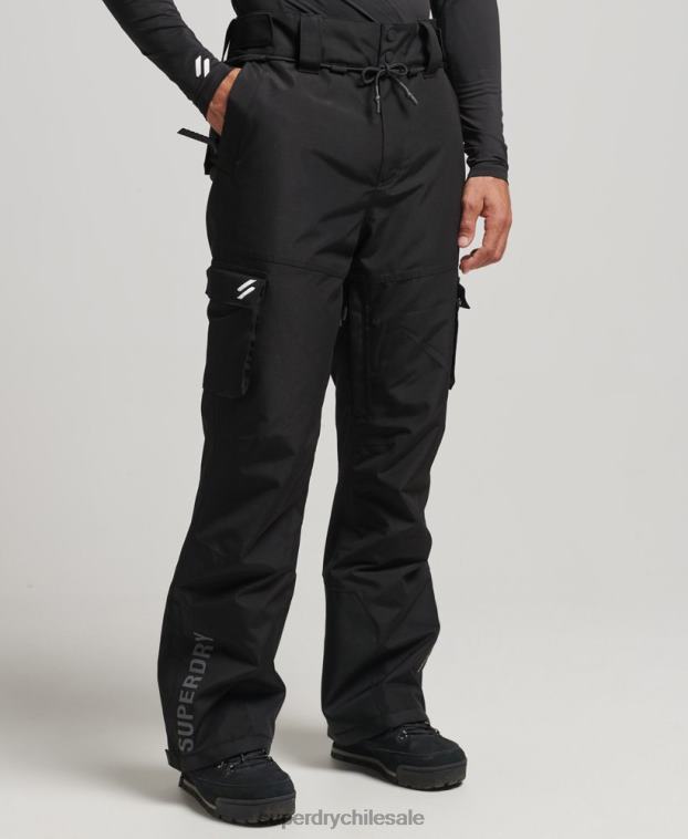 hombres Superdry negro pantalones de rescate de esquí ultimate 2R68Z1372