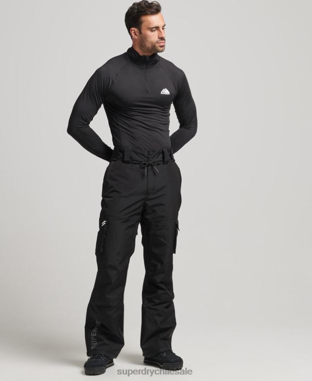 hombres Superdry negro pantalones de rescate de esquí ultimate 2R68Z1372