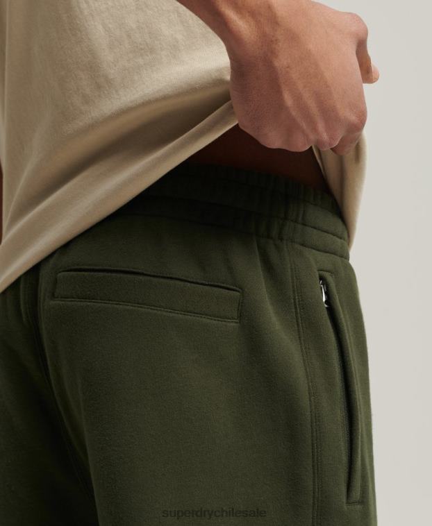 hombres Superdry verde code joggers clásicos de chenilla 2R68Z6427