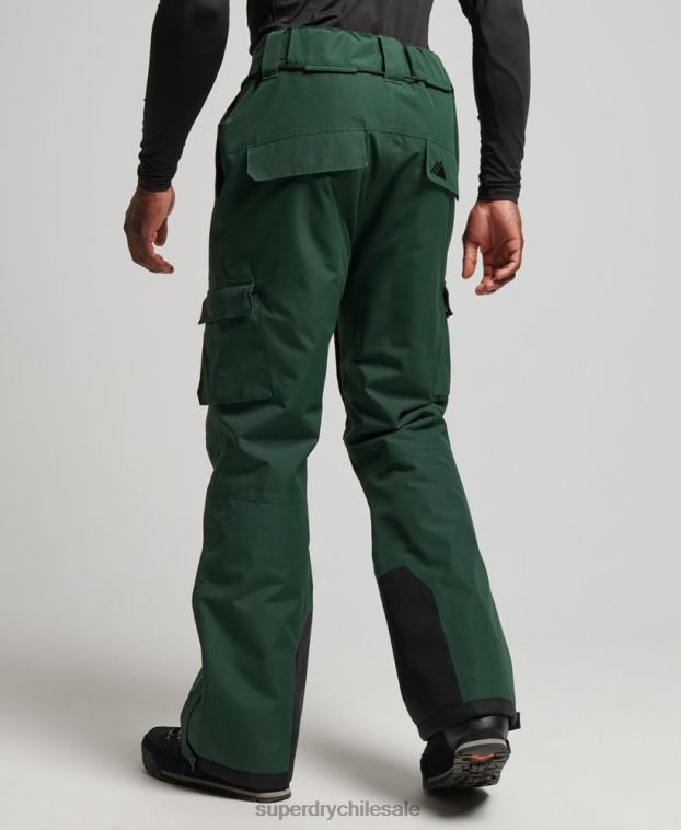 hombres Superdry verde pantalones de rescate de esquí ultimate 2R68Z1380