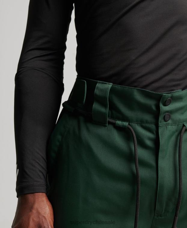 hombres Superdry verde pantalones de rescate de esquí ultimate 2R68Z1380