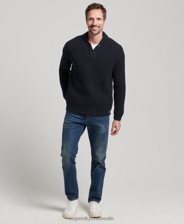 hombres Superdry Armada jersey con chal 2R68Z5272