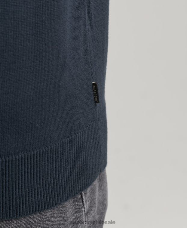 hombres Superdry Armada jersey de punto de algodón 2R68Z5322