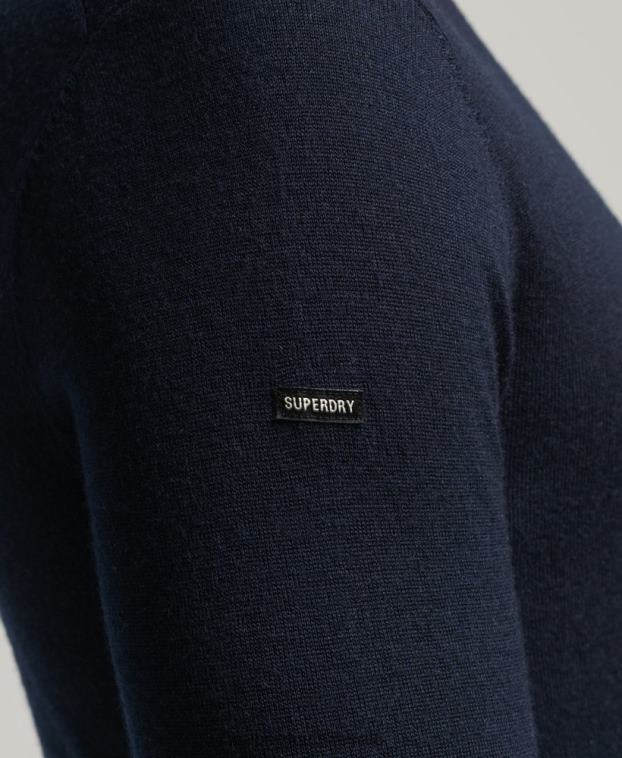 hombres Superdry Armada suéter con cuello vuelto de merino studios 2R68Z1274