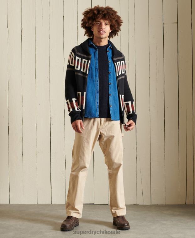 hombres Superdry Armada suéter harlo crew 2R68Z5298