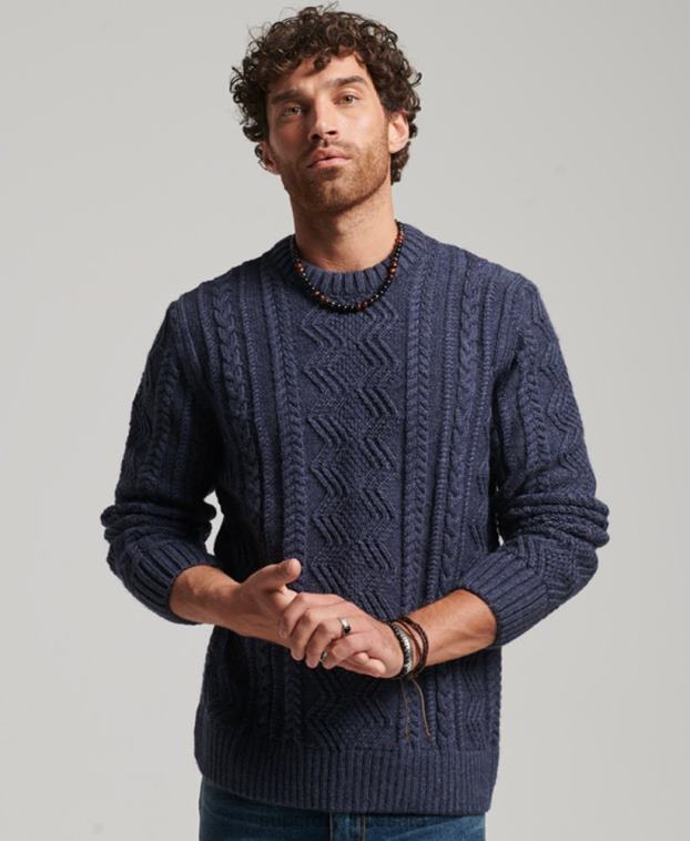 hombres Superdry Armada suéter jacob crew 2R68Z1303