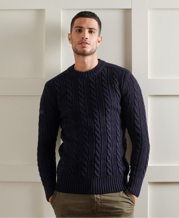 hombres Superdry Armada suéter jacob crew 2R68Z5337