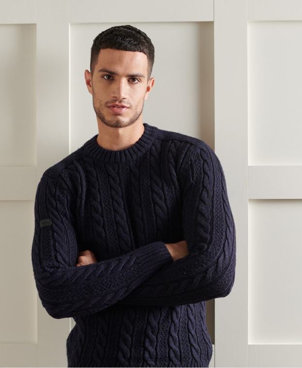 hombres Superdry Armada suéter jacob crew 2R68Z5337