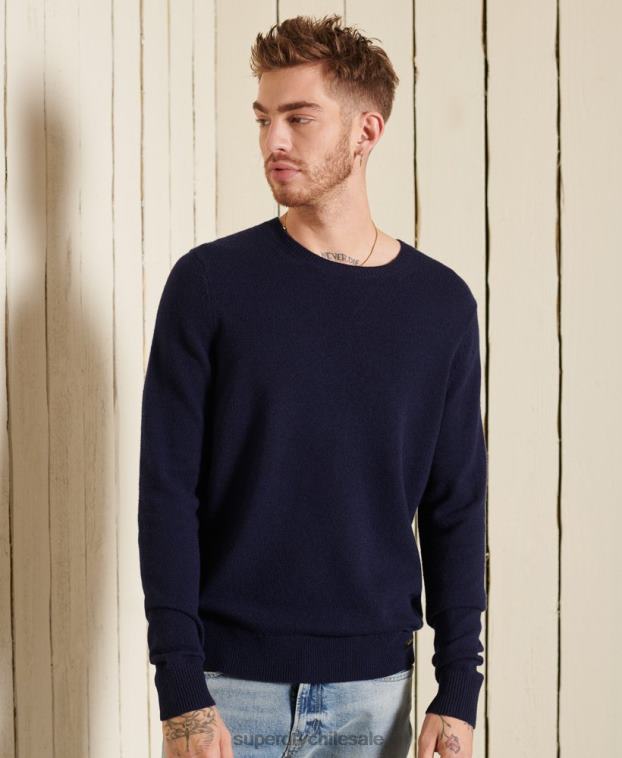 hombres Superdry Armada suéter ligero de lana de cordero 2R68Z5286