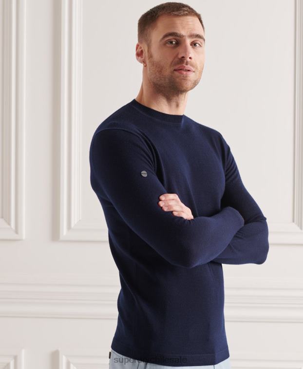 hombres Superdry Armada suéter ligero de merino 2R68Z5342