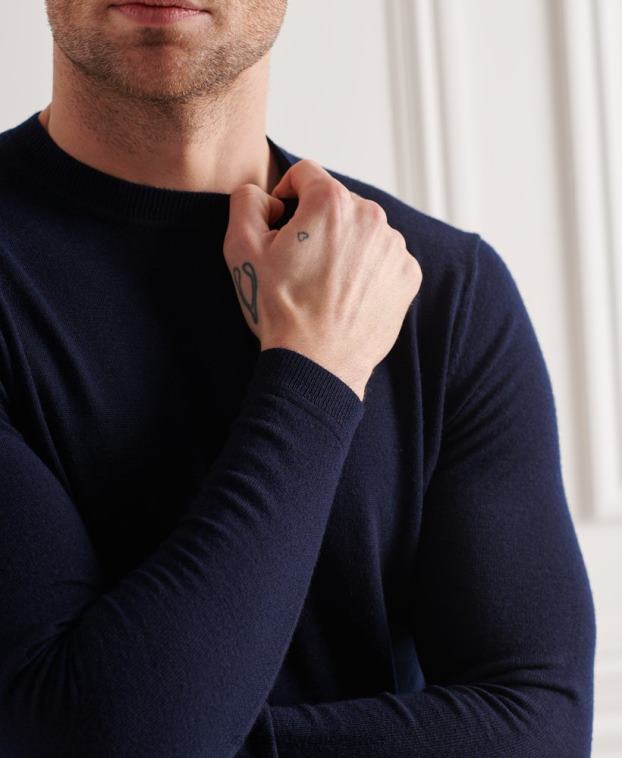 hombres Superdry Armada suéter ligero de merino 2R68Z5342