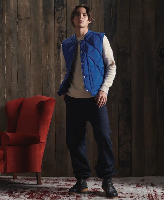 hombres Superdry blanco jersey dry fisherman edición limitada 2R68Z5351