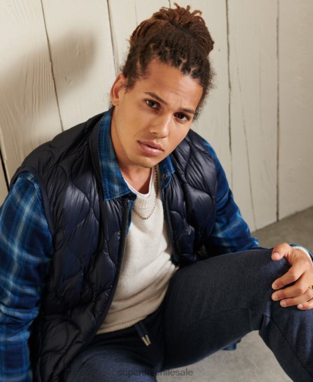 hombres Superdry blanco suéter harlo crew 2R68Z5295