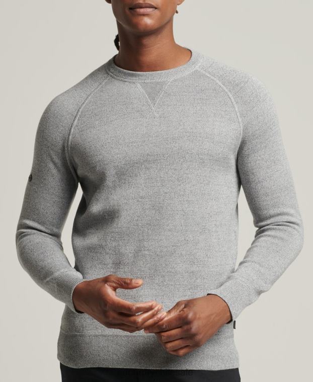 hombres Superdry gris jersey de cuello alto de Studios Essential 2R68Z5330