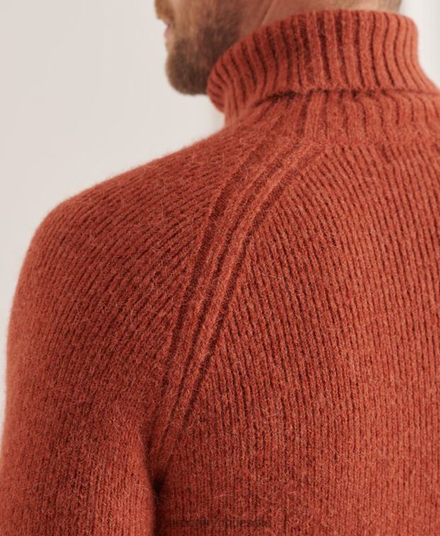 hombres Superdry naranja suéter grueso con cuello vuelto de Studios 2R68Z5311