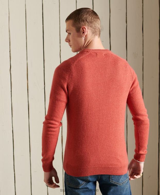 hombres Superdry naranja suéter harlo crew 2R68Z5281