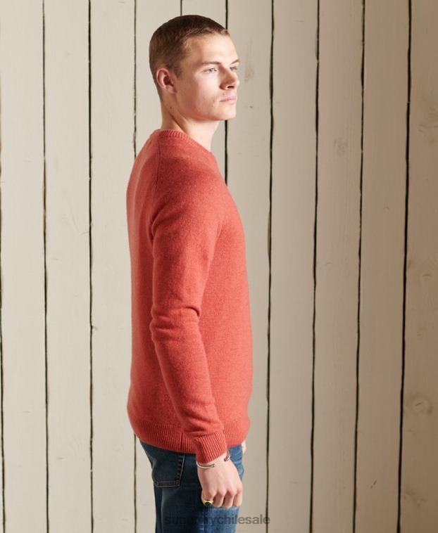 hombres Superdry naranja suéter harlo crew 2R68Z5281