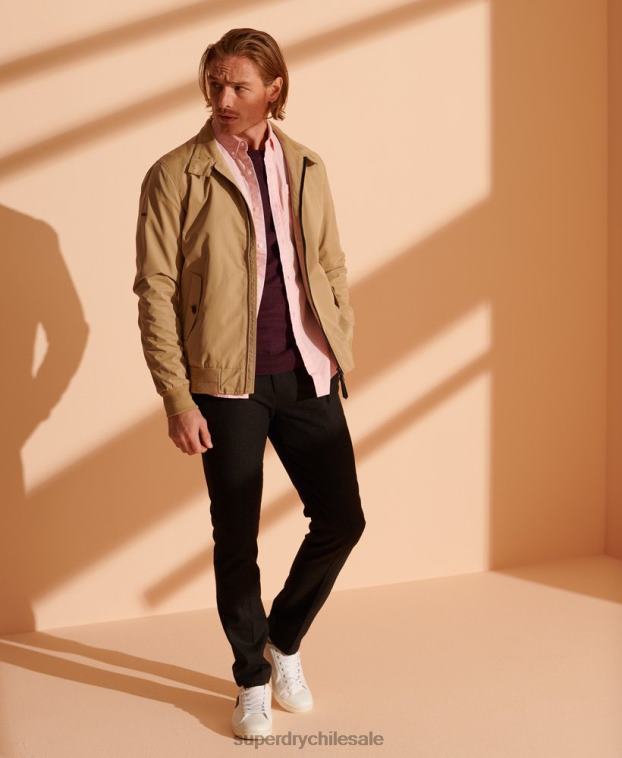 hombres Superdry rojo suéter con etiqueta naranja 2R68Z1351