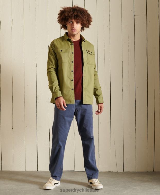 hombres Superdry rojo suéter ligero de lana de cordero 2R68Z5282