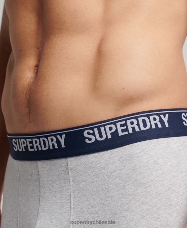 hombres Superdry amarillo Pack doble de bóxer de algodón orgánico 2R68Z1749