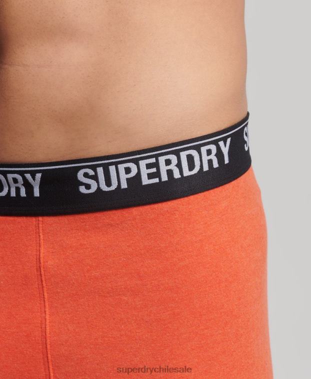hombres Superdry multi Pack de tres bóxers de algodón orgánico 2R68Z1605