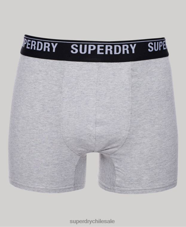 hombres Superdry multi Pack de tres bóxers de algodón orgánico 2R68Z1605