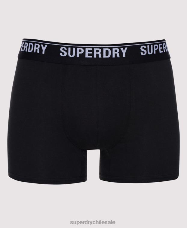hombres Superdry multi Pack de tres bóxers de algodón orgánico 2R68Z1605
