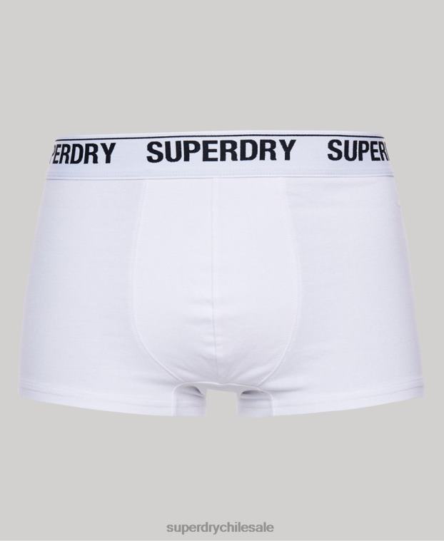 hombres Superdry negro Pack de tres calzoncillos de algodón orgánico 2R68Z1747