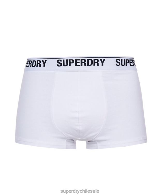 hombres Superdry negro Pack de tres calzoncillos de algodón orgánico 2R68Z1787