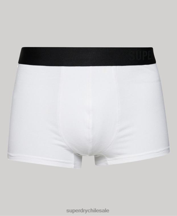 hombres Superdry negro Pack doble offset de algodón orgánico 2R68Z1776