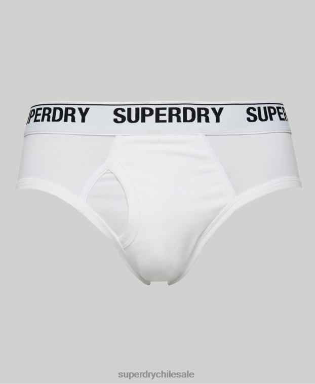 hombres Superdry negro Pack triple de calzoncillos de algodón orgánico 2R68Z1862