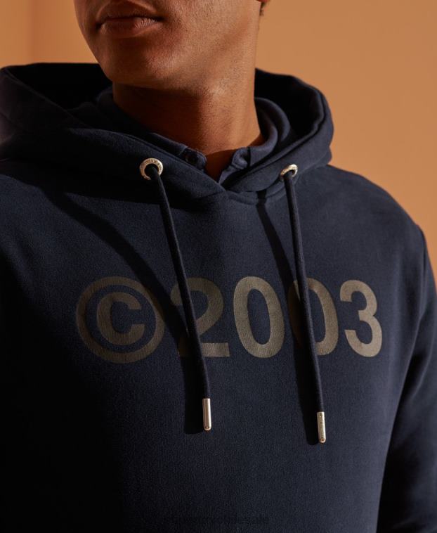 hombres Superdry Armada 2003 sudadera con capucha 2R68Z900