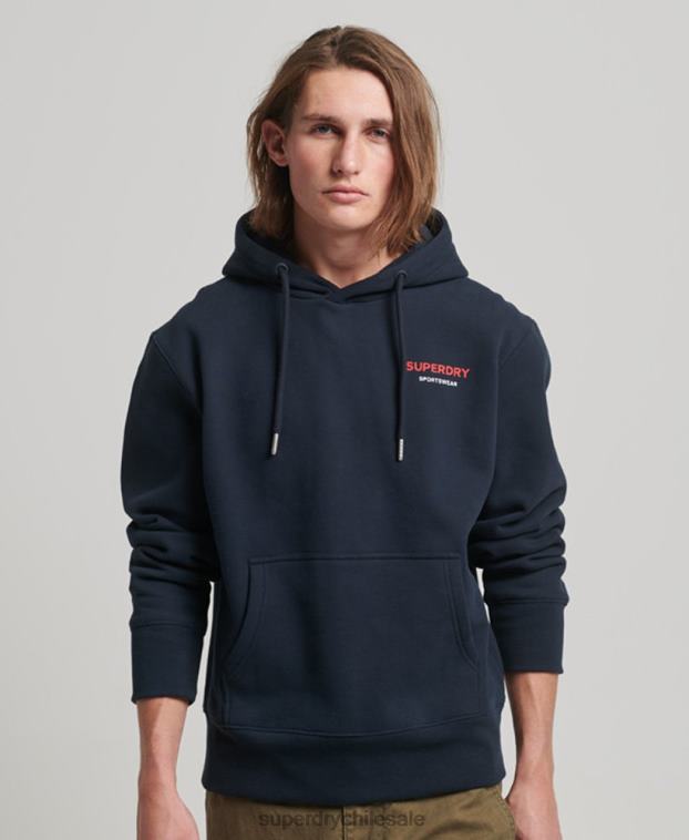 hombres Superdry Armada código sudadera con capucha de ropa deportiva 2R68Z541