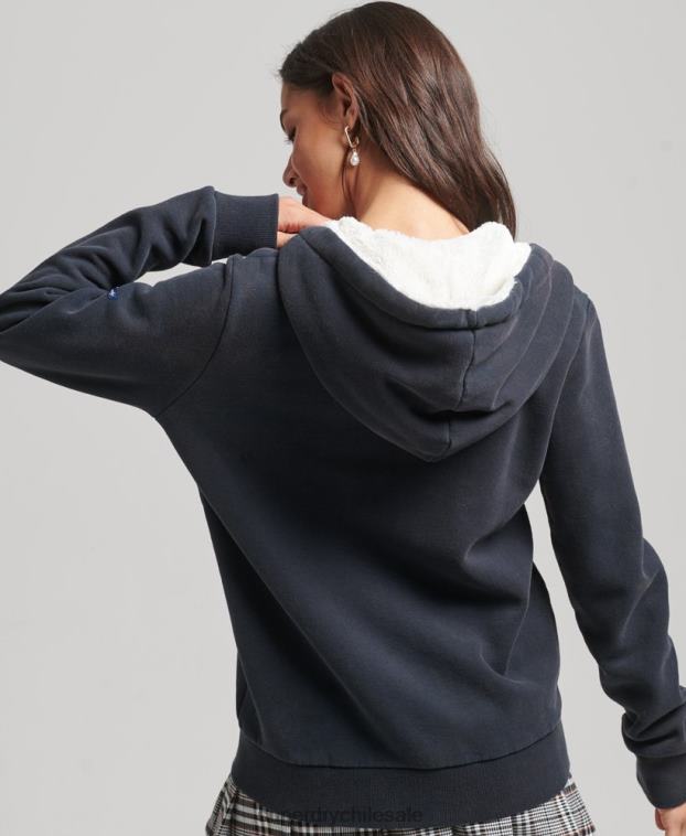hombres Superdry Armada orgullo y artesanía sudadera con cremallera 2R68Z6019