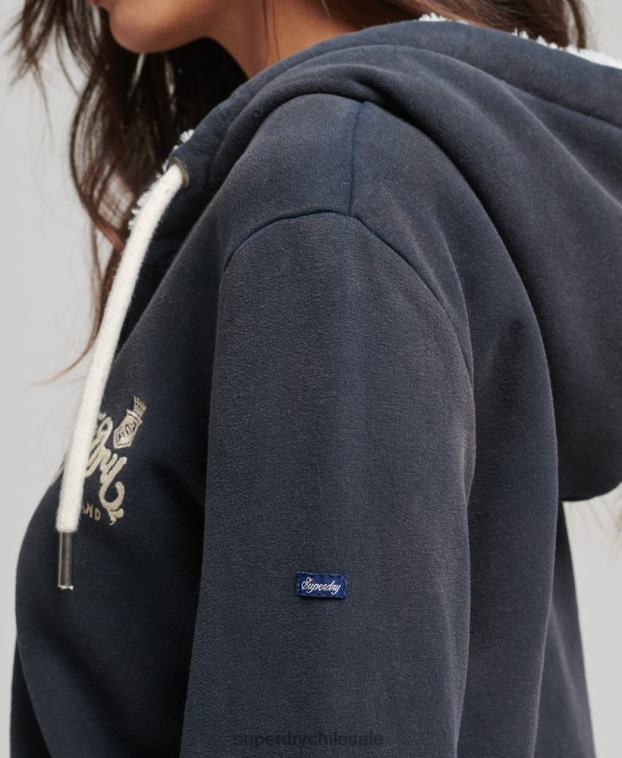 hombres Superdry Armada orgullo y artesanía sudadera con cremallera 2R68Z6019