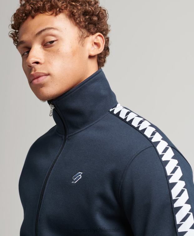 hombres Superdry Armada parte superior de la pista de cinta 2R68Z733