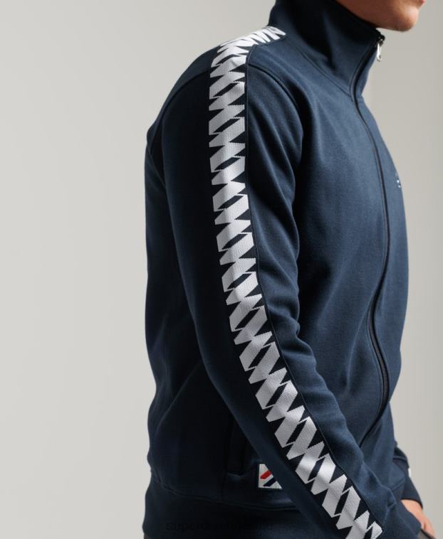 hombres Superdry Armada parte superior de la pista de cinta 2R68Z733