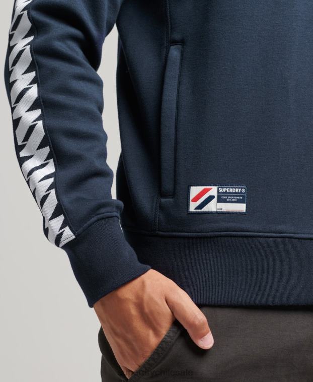 hombres Superdry Armada parte superior de la pista de cinta 2R68Z733